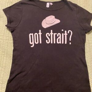 George Straight Tshirt. Fitted size large